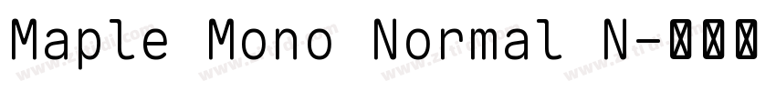 Maple Mono Normal N字体转换 Maple Mono Normal N字体转换